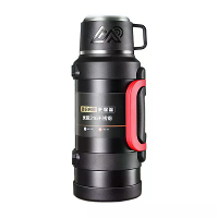Xmund 1,7L Grote Capaciteit Roestvrijstalen Thermosfles met Handvat Buiten Draagbare Grote Capaciteit Thermische Waterfl