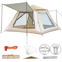 Xmund 3 4 Persoons Draagbare Volautomatische Snel Openende Tent Voor Buiten Kamperen Verdikte Opvouwbare Tent Strand Par