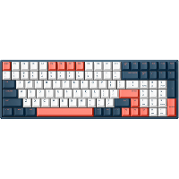 Iqunix F97 Coral Sea Wireless Mechanical Keyboard gaming toetsenbord RGB leds, 96%, Hot swappable, PBT, 2.4GHz | Bluetooth 5.1 | USB C