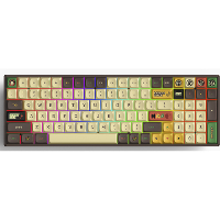 Iqunix F97 Happy Ape Wireless Mechanical Keyboard gaming toetsenbord RGB leds, 96%, Hot swappable, PBT, 2.4GHz | Bluetooth 5.1 | USB C