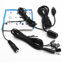 Ir Extender 1 Receiver 4 Emitters Repeater Kit Hidden Infrared Remote