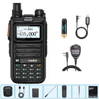 IRadio DM UV4R DMR Digitale Analoog Walkie Talkie Dual Mode 1024 Kanalen AES 256 Encryptie UHF VHF Brede Frequentieberei