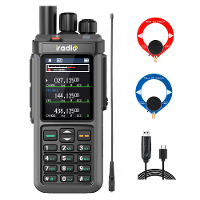 Iradio UV 98 PLUS 10W Walkie Talkie Multi Band Radio 2,4 Inch Scherm Cross Band Repeater 1024 Kanalen Type C Opladen CB