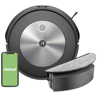 IRobot Roomba Combo J5178 Dweil  en zuigrobot Grafiet Spraakgestuurd, Besturing via App, Compatibel met Amazon Alexa, Compatibel met Google Home