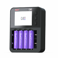 ISDT C4 EVO 36W 8A 6 Kanalen Slimme Batterijlader met USB uitgang voor 18650 26650 26700 AA AAA batterij