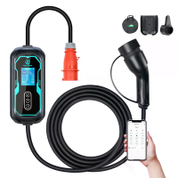 ISIGMA F3K 11KW 6 16A Type 2 EV lader Slimme APP WIFI Bluetooth bediening Draagbare oplaadstations met 5m kabel