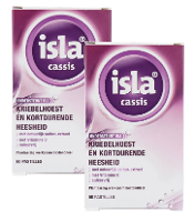 Isla Cassis Keelpastilles   bij kriebelhoest en kortdurende heesheid Duoverpakking