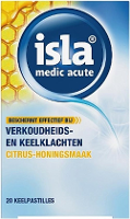 Isla Medic Acute Citrus Honing Keelpastilles   bij verkoudheids  en keelklachten