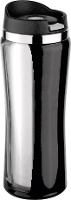Isosteel Va Clke14bk Thermosbeker Transparant, Zwart 400 Ml
