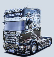 Italeri 3952 Scania R730 Streamline show truck Vrachtwagen (bouwpakket) 1:24