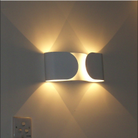 Italy Design Modern Fixture Creative White Bowknot Wall Lamp