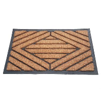 Deurmat rubber/kokos 40x70 cm   Ruit