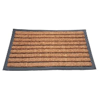 Deurmat rubber/kokos 40x70 cm   Streep