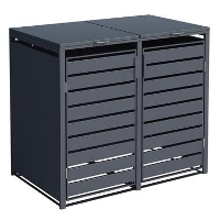 Kliko ombouw   2 containers   Antraciet