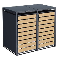 Kliko ombouw   2 containers   Houtlook