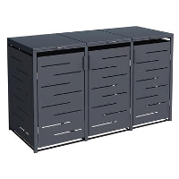Kliko ombouw Design   3 containers   Antraciet