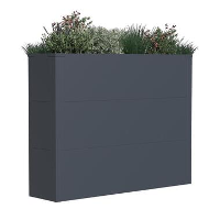 Plantenbak   100 x 25 x 77 cm   Antraciet