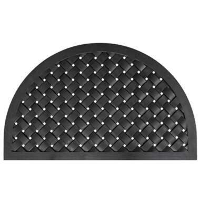 Rubber deurmat Weave halfrond   56 x 91 cm