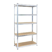 Stellingkast / Magazijnstelling   Zilver   5 planken
