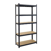 Stellingkast / Magazijnstelling   Zwart   5 planken