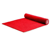 Tapijt loper Dakar   Breedte 200 cm   5 mm dik   Rood