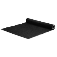 Tapijt loper Torrance   Breedte 200 cm   2 mm dik   Zwart