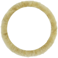 IWH Stuurwielhoes (l x b x h) 350 x 350 x 40 mm Echt lamsvel Beige 35   41 cm