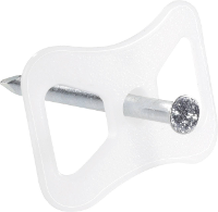 Jäger Direkt 700815 Ovale spijkerclip 700815 Bundel Ø (bereik) 13.40 Mm (max) Natuur 1 stuk(s)
