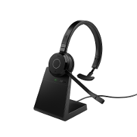 Jabra Evolve 65 TE Link390a UC Mono On Ear headset Bluetooth Zwart Headset, Indicator voor batterijstatus, Mono Computer
