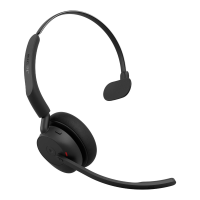 Jabra Evolve3 45 Mono, LINK 390a, MS On Ear headset Draadloos, Bluetooth Zwart