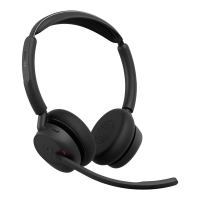 Jabra Evolve3 45 Stereo, LINK 390c, MS On Ear headset Bluetooth, Draadloos Zwart