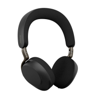 Jabra Jabra Evolve3 75 MS Stereo black mit Lin Over Ear headset Bluetooth Stereo Zwart Noise Cancelling Microsoft Teams knop Telefoon