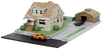 JADA TOYS F&F Nano Doms House Display Diorama 1:24 Auto