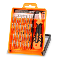 JAKEMY JM 8100 32 IN 1 multifunctionele precisieschroevendraaierset met verstelbare ratel en pincet voor elektronica Hor