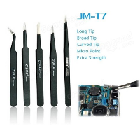 JAKEMY JM T7 15 Stainless Steel DIY Electronic Curved End Tweezer Forceps Maintenance Tools