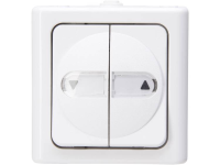 Jaloezie Schakelaar Blueelectric Kopp 561502005 1 Stuks Compleet Spatwaterdicht Arctisch Wit