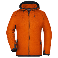 Oranje fleece jasjes voor vrouwen