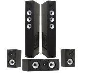 Jamo: S628 HCS 5.0 Surround Set   Zwart