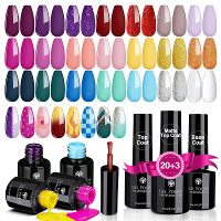Janolia 20 stuks 5 ml Kleur Nagelgel 2 stuks 8 ml Top Coat 1 stuk Basis Gel Sealer Gel UV Nagellakset