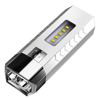 2 * LED + 5 * COB Drie Lichtbronnen Zaklamp 18650 USB Oplaadbare Draagbare Waterdichte Led Zaklamp Met Power Bank Functi