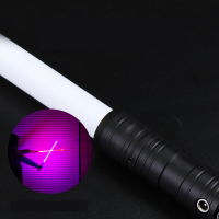 Biker Lichtzwaard RGB 7 Kleuren 2 in 1 LED Licht USB Oplaadbare Metalen Handvat Dueling Geluid Light Saber Cosplay Rekwi