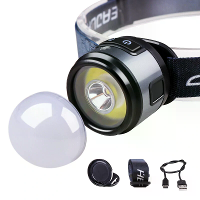 BIKIGHT 3 in 1 XPG + COB 400LM Hoofdlamp met Clip Wit & Rood Campinglicht Noodwerk Lamp Fakkel voor Outdoor Vissen Fiets