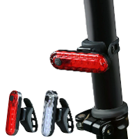 BIKIGHT Fiets Achterlicht Draagbaar Super Helder 4 Modi USB Oplaadbaar Veiligheidswaarschuwingsachterlicht voor MTB Race