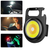 BIKIGHT W890 COB LED Mini Zaklamp Sleutelhanger Camping 500lm Clip Noodwerk Lamp Fakkel voor Outdoor Camping Accessoires