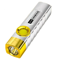 TANJE X10 T8 2000mAh USB Oplaadbare LED Zaklamp Met Heldere COB Zijlicht IPX6 Waterdichte Draagbare LED Zaklamp Met Clip