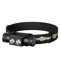 Ultraheldere hoofdlamp SEEKNITE H02A Dual SST40 LED 2200 lm oplaadbaar via USB met 18650 batterij, fiets koplamp en zoek