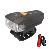 XANES® Fietsverlichtingsset 600LM XPG + 2 LED fietskoplampen 5 standen USB opladen met 4 standen Achterlichtwaarschuwing