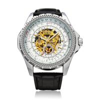 Jaragar Automatic Mechanical Big Dial Multi Number Men Wrist Watch
