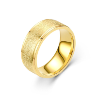 JASSY 1 Pc Fashion Casual Roestvrij Staal Frosted Multi color Paar Ring