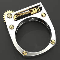 1 Pcs Gepersonaliseerde Casual Legering Geometrische Mechanische Mode Ringen